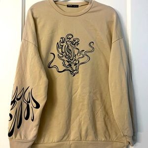 Shein Tan Sweatshirt